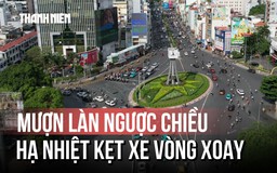Giải pháp độc lạ 'mượn' làn ngược chiều trên cầu Điện Biên Phủ giúp vòng xoay hạ nhiệt kẹt xe