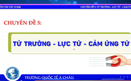 Bí quyết ôn thi tốt nghiệp THPT đạt điểm cao: Từ trường, lực từ, cảm ứng từ