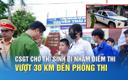 CSGT Đà Nẵng dùng xe chuyên dụng chở thí sinh đi nhầm điểm thi vượt 30 km đến phòng thi