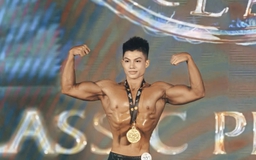 Nam sinh trường kinh tế giành 5 huy chương lần đầu thi thể hình