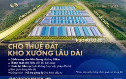 Khánh Hòa: Cho thuê đất kho xưởng lâu dài tại cụm công nghiệp Diên Thọ VCN