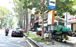 Rác bủa vây nhà chờ xe buýt