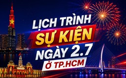 Lịch sự kiện tối 2.7 ở TP.HCM: Bắn pháo hoa, 3D Mapping, cầu truyền hình đặc biệt