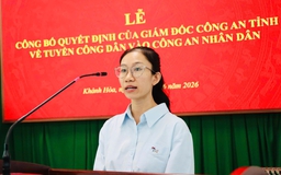 Vợ thiếu tá Nguyễn Xuân Hải nguyện tiếp nối màu áo công an của chồng