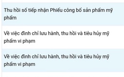 Thêm 4 chất cấm dùng trong mỹ phẩm