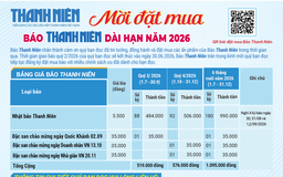 Mời đặt mua Báo Thanh Niên dài hạn quý 3/2026