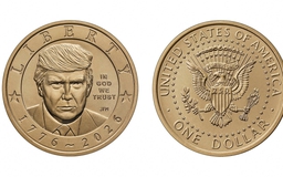 Mỹ đúc đồng xu 1 USD có hình Tổng thống Trump kỷ niệm 250 năm lập quốc