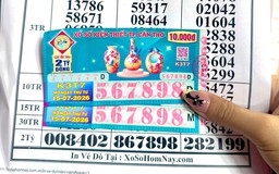 Mua vé có dãy số tiến 56789, trúng xổ số miền Nam đài Cần Thơ