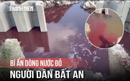 TP.HCM: Bí ẩn dòng nước đỏ thải ra kênh Đôi