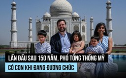 Lần đầu sau 150 năm mới có Phó tổng thống Mỹ có con khi đương chức