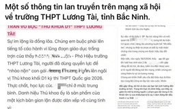 Bắc Ninh: Xác minh thông tin tố giám thị làm bài hộ con gái hiệu phó