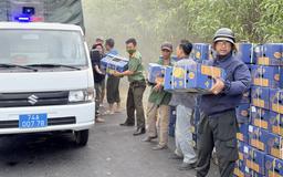 Cháy container chở 20 tấn sầu riêng trên đường Hồ Chí Minh