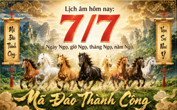 Lịch âm hôm nay ngày 7.7: Giờ Ngọ, ngày Ngọ, tháng Ngọ, năm Ngọ có may mắn?
