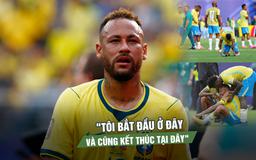 Brazil bị loại sốc, Neymar nghẹn ngào: 'Tôi bắt đầu ở đây và cũng kết thúc tại đây'