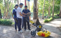 Tìm kiếm hài cốt liệt sĩ ở công viên Lê Thị Riêng từ sáng nay
