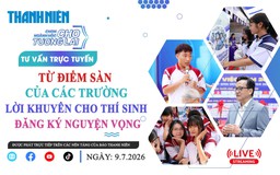Tư vấn trực tuyến:Từ điểm sàn của các trường, lời khuyên cho thí sinh đăng ký nguyện vọng- Phần 2