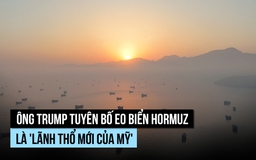 Ông Trump đăng bản đồ eo biển Hormuz là 'lãnh thổ mới của Mỹ'