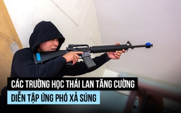 Trường học Thái Lan diễn tập đối phó kẻ xả súng