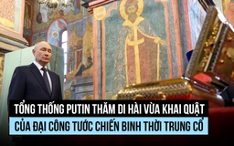 Ông Putin thăm di hài đại công tước thời Trung Cổ vừa được tìm thấy