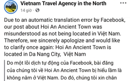 Vietnam Travel Agency in the North nói gì khi hình ảnh Hội An gắn 'ở Trung Quốc'?