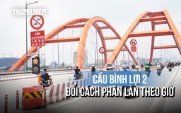 Cầu Bình Lợi 2 phân làn theo giờ, dòng xe được tách theo từng khung giờ
