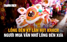 Lồng đèn kỳ lân hút khách, đèn giấy kiếng níu chân người hoài niệm