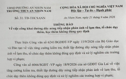 Một trường THCS ở Gia Lai mở đường dây nóng phản ánh về lạm thu, dạy thêm