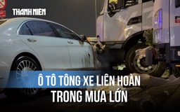 Hiện trường vụ ô tô tông xe liên hoàn trên đường Đỗ Mười, 1 người tử vong