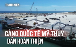 [Flycam] Cảng quốc tế Mỹ Thủy đón hơn 150.000 tấn hàng sau 2 tháng vận hành