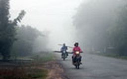 Sương mù xuất hiện dày đặc ở Tây Ninh