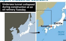 Sụp đường hầm nhà máy lọc dầu Nhật, 5 người mất tích