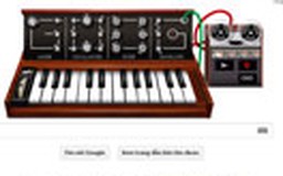 Chơi nhạc Moog trên Google
