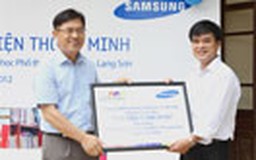 Samsung tiếp tục trao tặng thư viện thông minh cho trường học