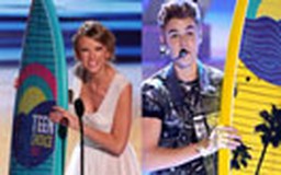 Taylor Swift và Justin Bieber thắng lớn tại Teen Choice Awards 2012