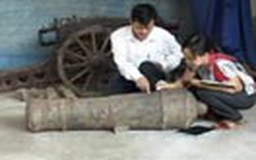 Phát hiện súng thần công thời Nguyễn ở Yên Bái