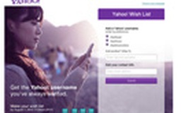 Yahoo mở website đăng ký tài khoản mới