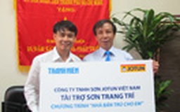 Sơn Jotun Việt Nam tài trợ sơn cho chương trình “Nhà bán trú cho em”