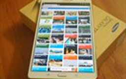 Mở hộp chiếc Galaxy Tab S hỗ trợ bảo mật vân tay