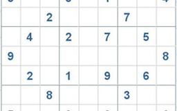 Mời các bạn thử sức với ô số Sudoku 2831 mức độ Khó