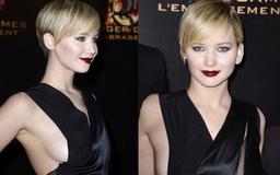 Jennifer Lawrence 'xập xệ' vòng 1 trên thảm đỏ Paris
