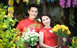 Hoàng Ny, Minh Anh 'khoe sắc' giữa chợ hoa