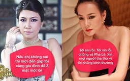 Dương Yến Ngọc xin lỗi ông xã và Pha Lê, khép lại scandal 'giựt chồng'