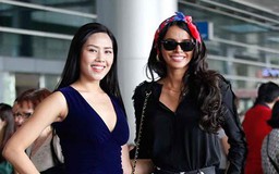 Nguyễn Thị Loan rạng rỡ đón Hoa hậu Thế giới 2011 đến Việt Nam