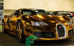 Siêu xe Bugatti Veyron mạ vàng