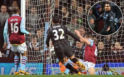 Aston Villa 0-1 Man City: HLV Mancini gọi Tevez là người hùng!
