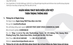 LienVietPostBank chính thức hoàn thành tăng vốn điều lệ lên hơn 15.000 tỉ đồng