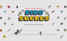 Chú khủng long của Google được trang bị vũ khí trong Dino Swords