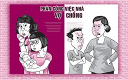 Vợ chồng trẻ chia việc nhà