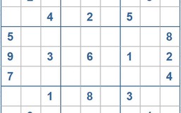 Mời các bạn thử sức với ô số Sudoku 4167 mức độ Khó