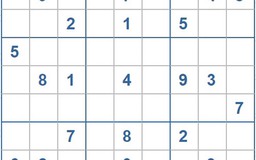 Mời các bạn thử sức với ô số Sudoku 4177 mức độ Khó
